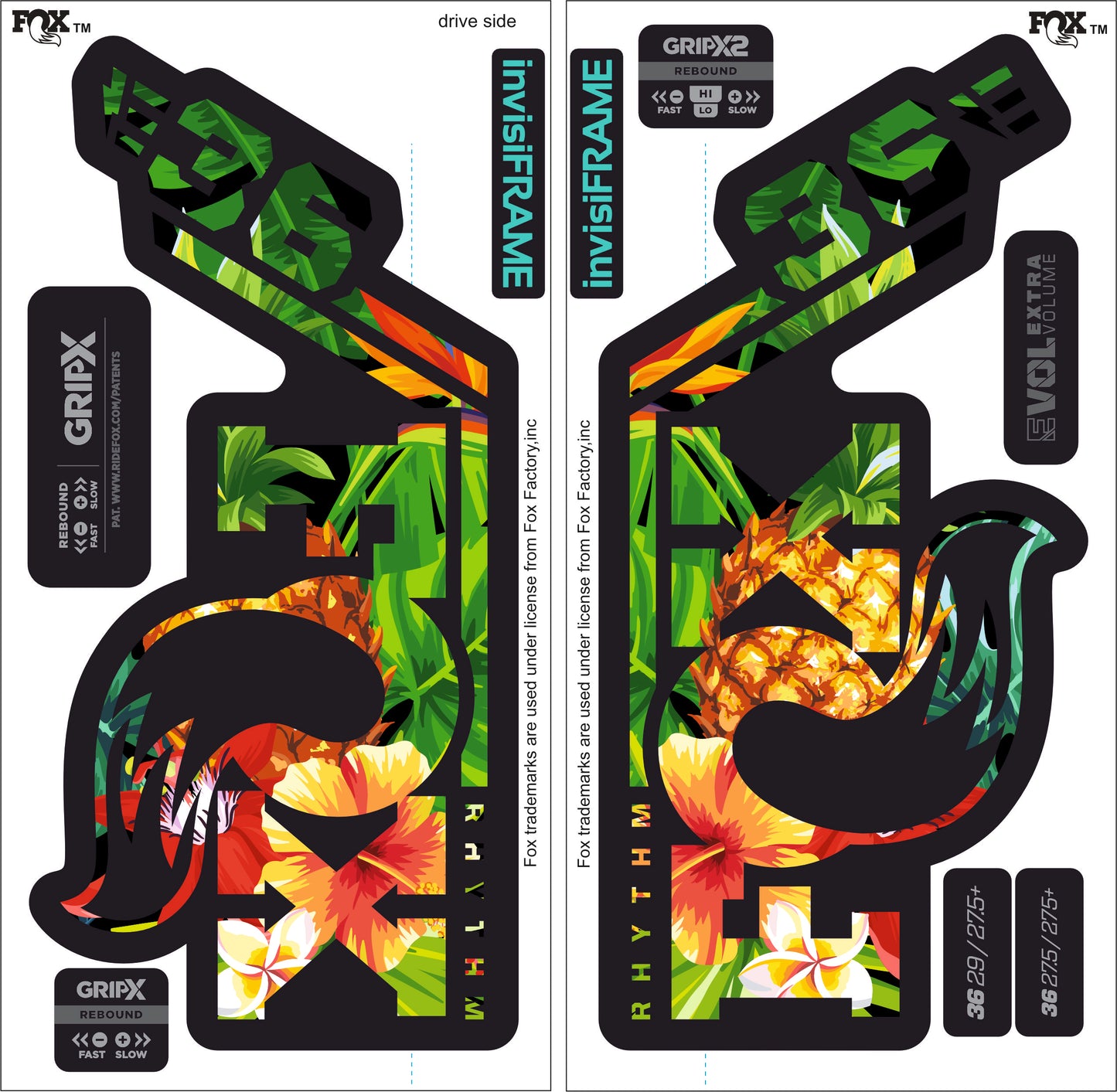 Fox 36 Rhythm E BIKE 2027 Decals