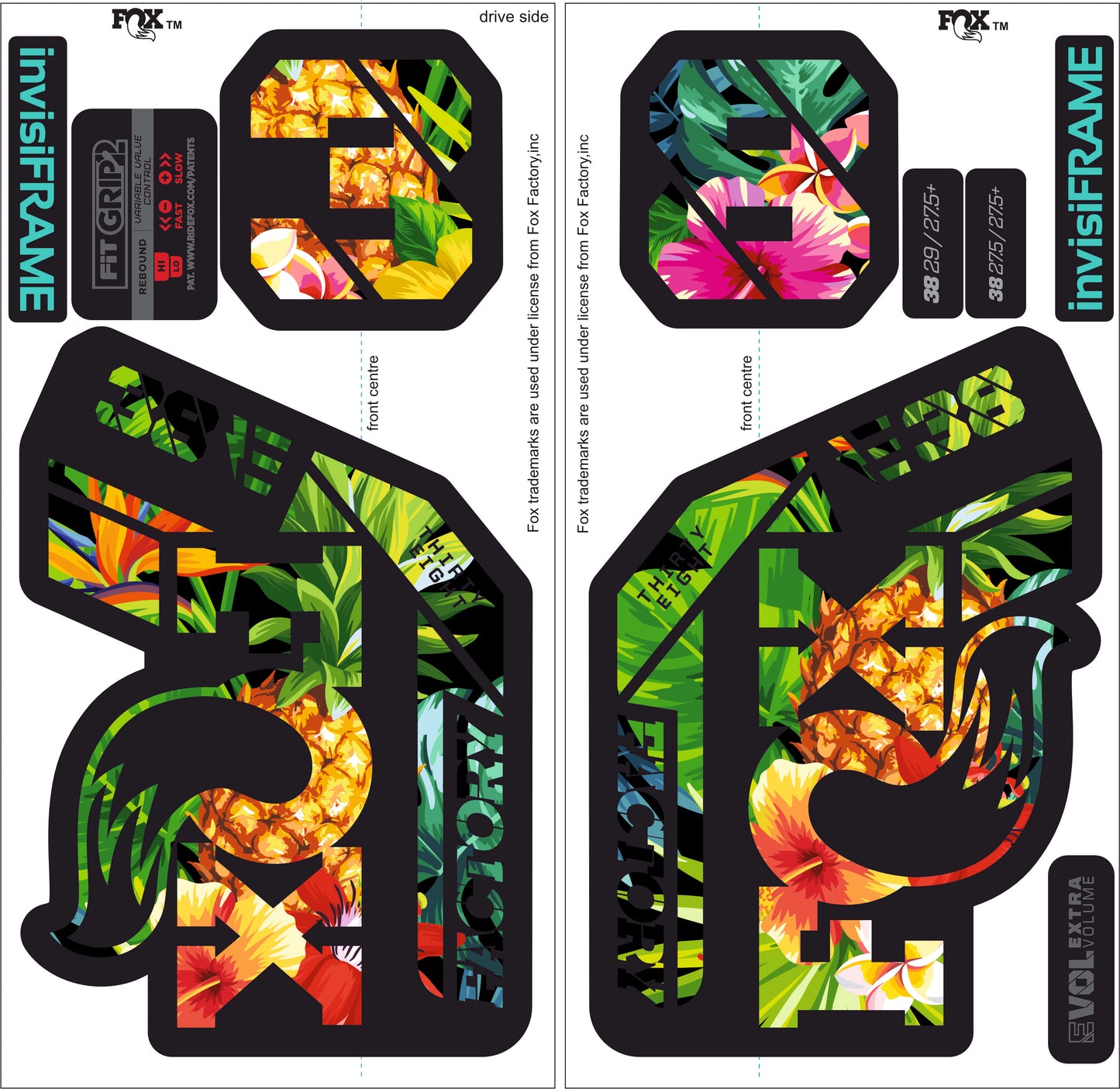 Fox 38 Factory E Bike 2021 Decals