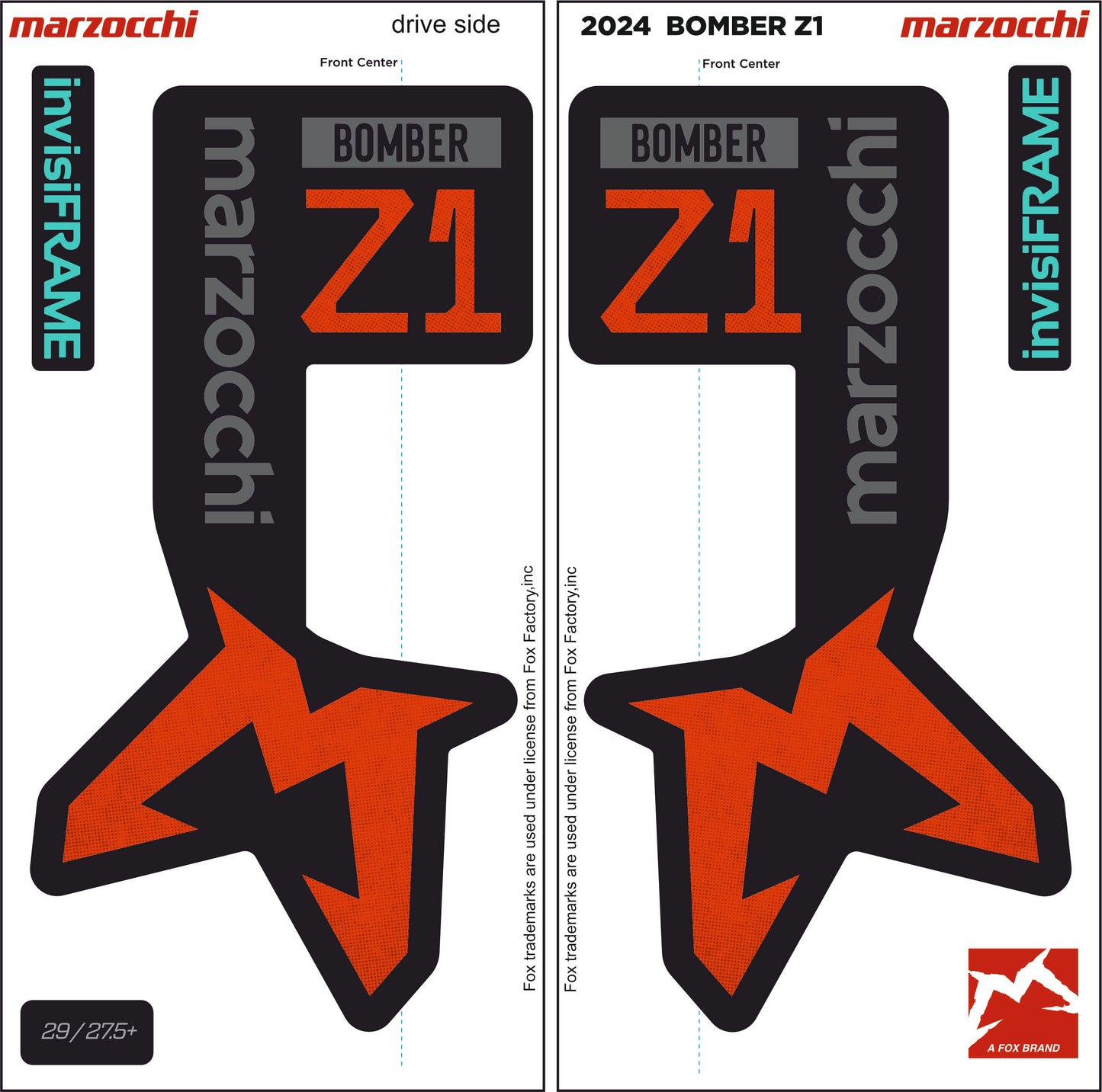 Marzocchi Bomber Z1 2023 Decals