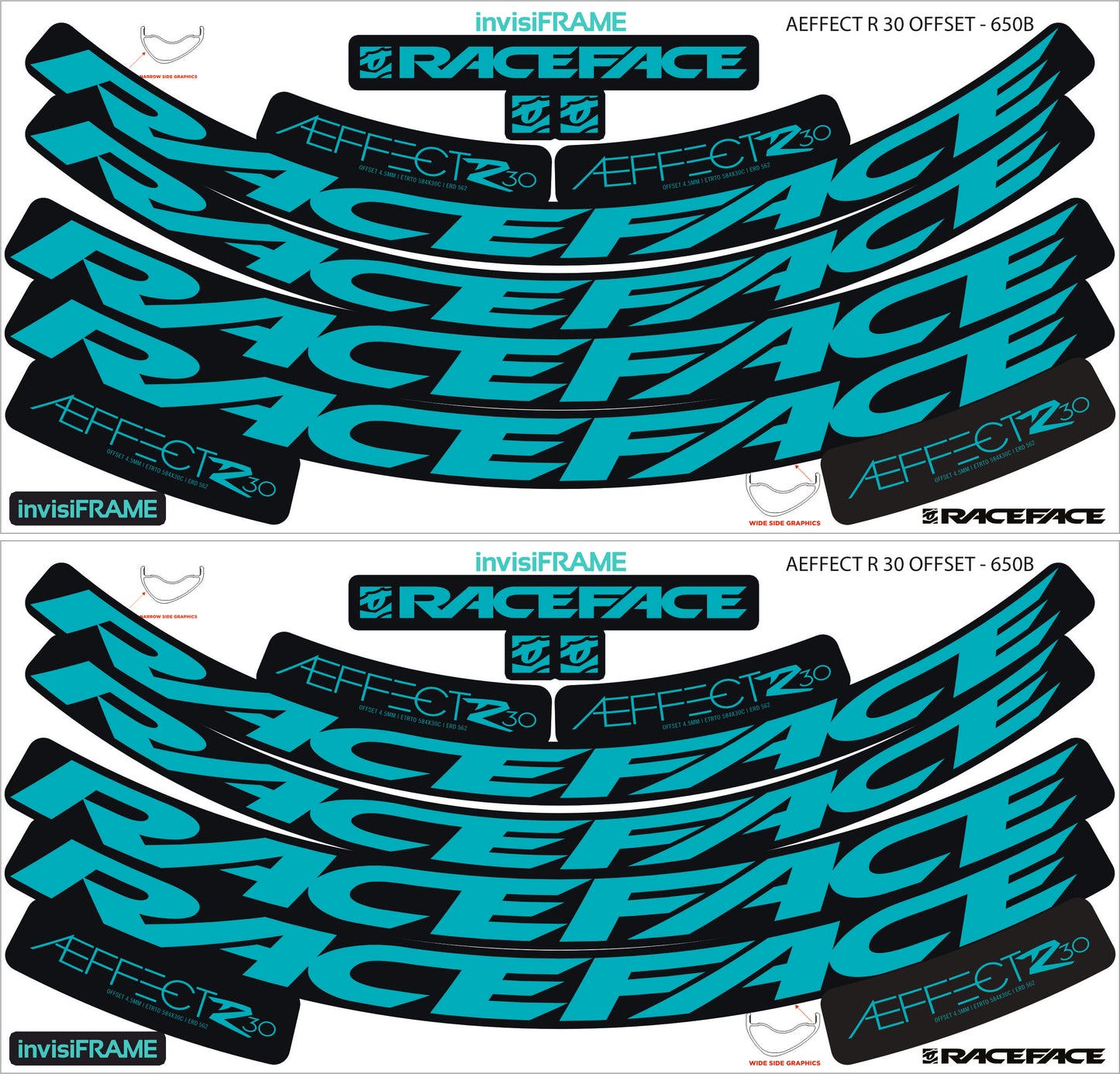 Raceface AEFFECT R 30 Offset Decals