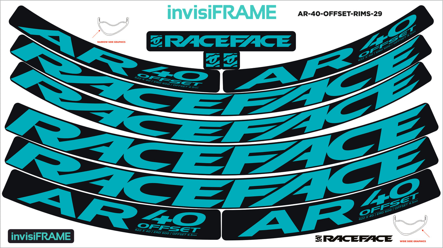 Raceface AR 40 Offset 29ER Decals