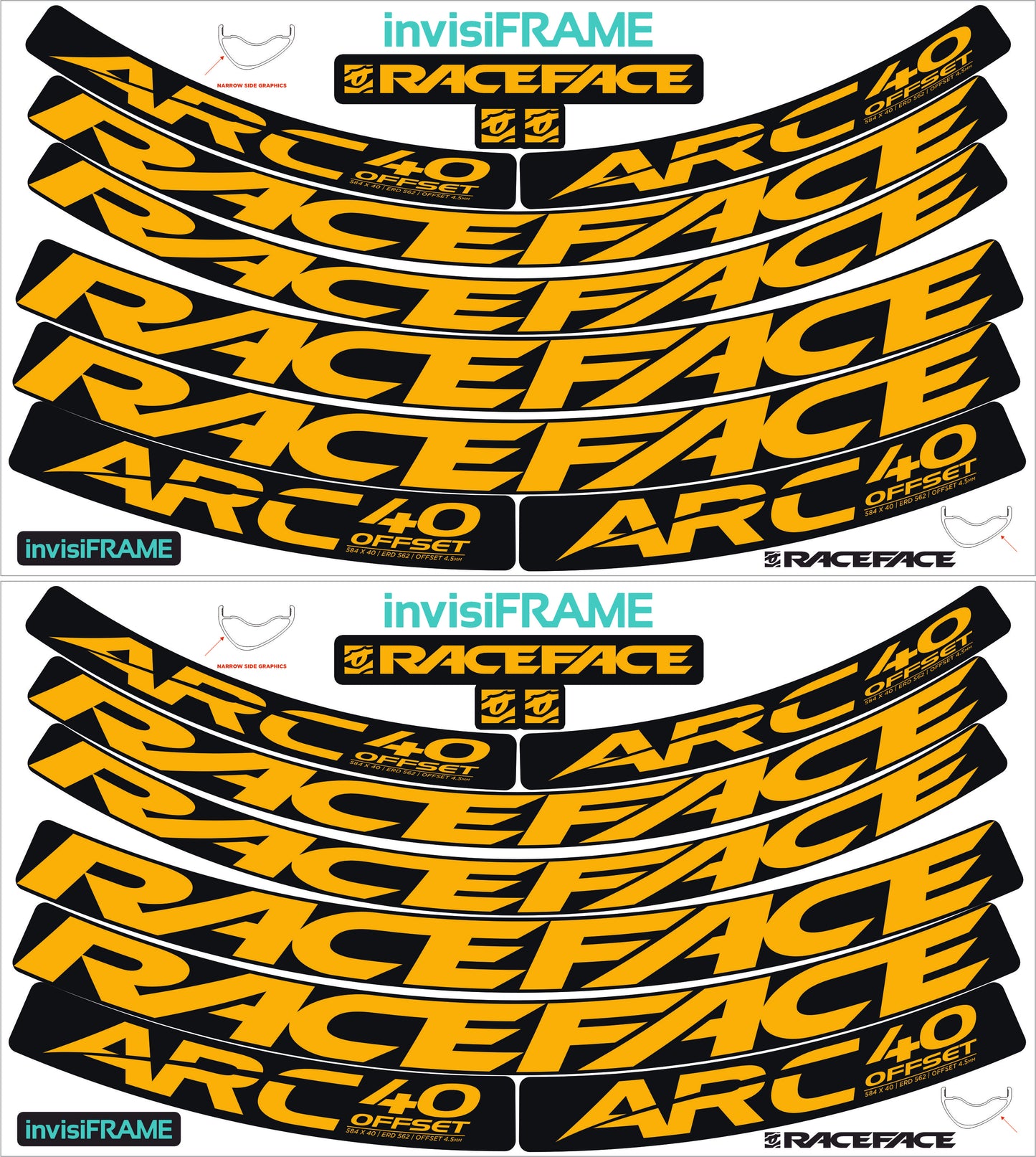 Raceface ARC 40 Offset Decals