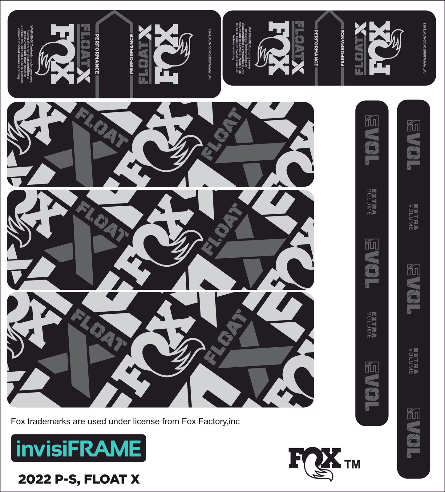 Fox Float X Performance 2022 Decals