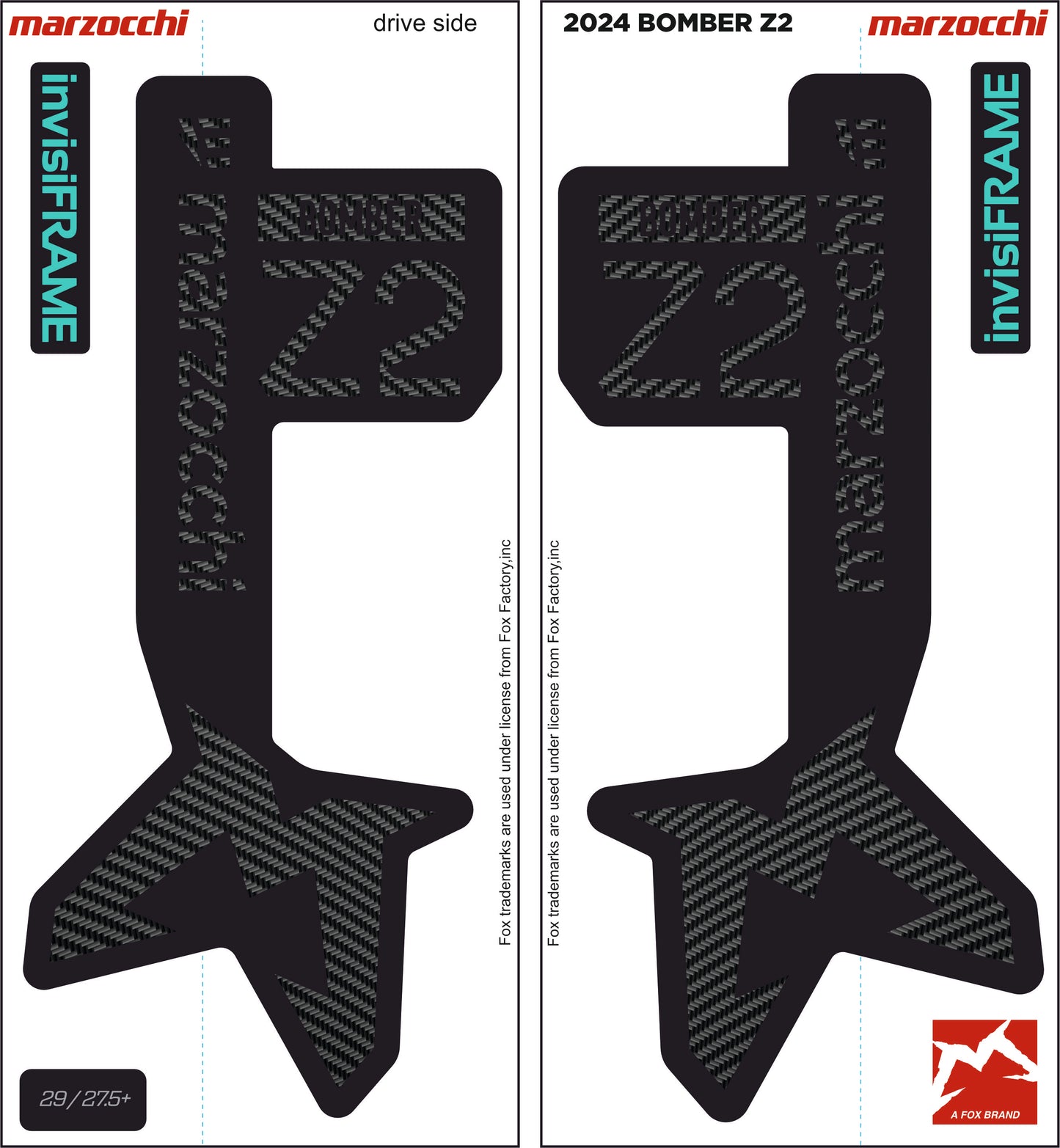 Marzocchi Bomber Z2 eOptimized 2024 Decals