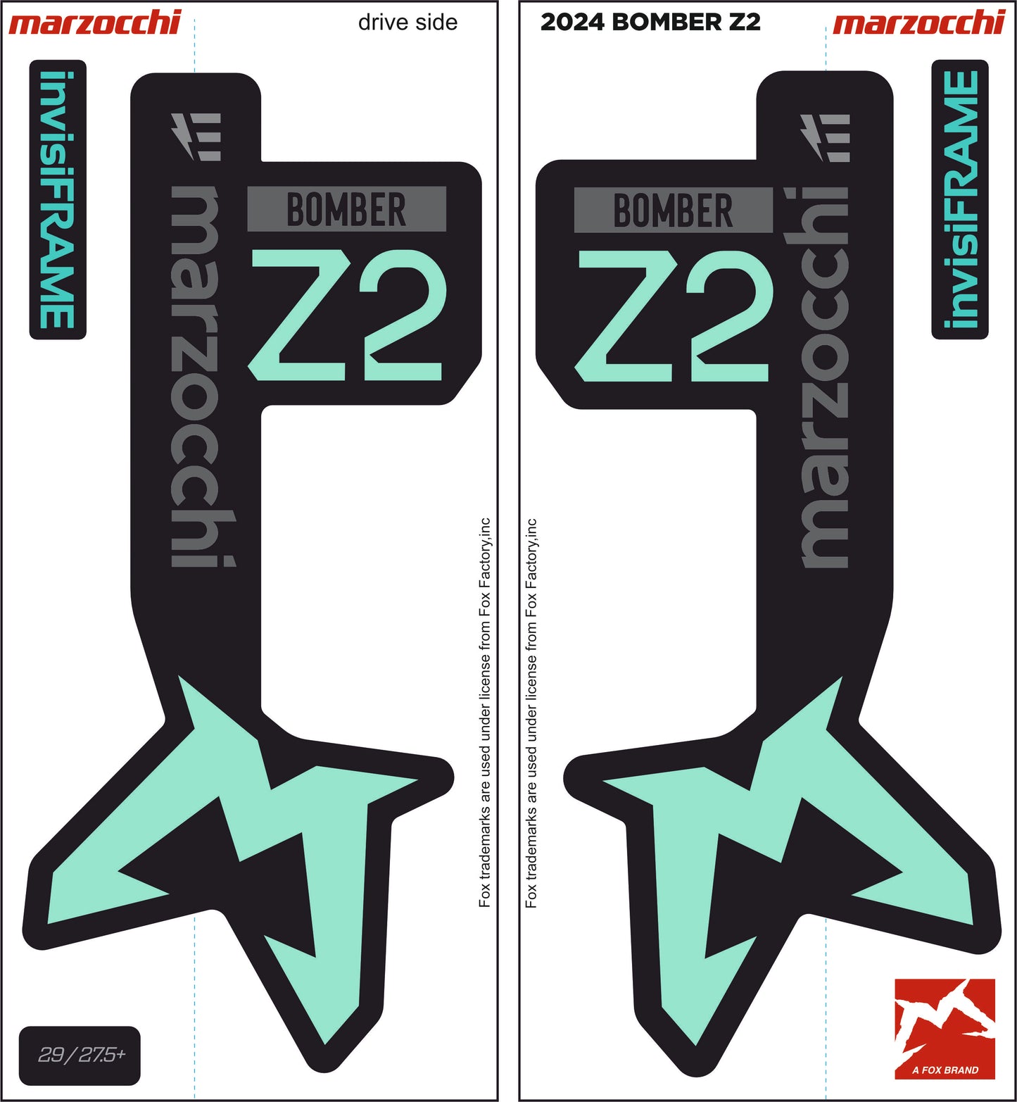 Marzocchi Bomber Z2 eOptimized 2024 Decals