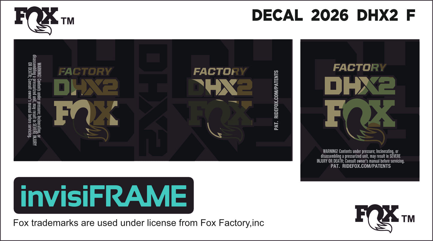 Fox DHX2 Factory 2026 Decals