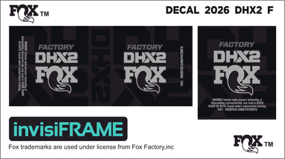 Fox DHX2 Factory 2026 Decals
