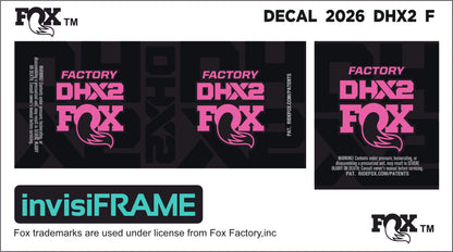 Fox DHX2 Factory 2026 Decals