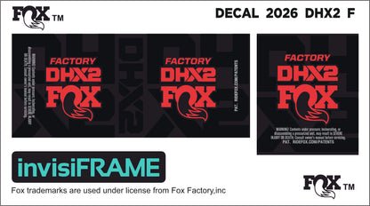 Fox DHX2 Factory 2026 Decals