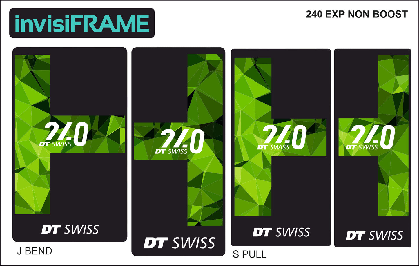 DT Swiss 240 EXP Non Boost Hub Decals