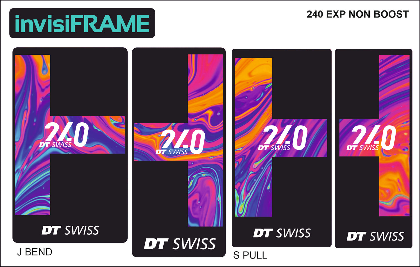 DT Swiss 240 EXP Non Boost Hub Decals