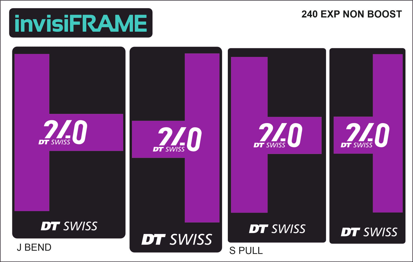 DT Swiss 240 EXP Non Boost Hub Decals