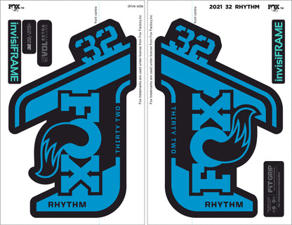 Fox 32 Rhythm 2021 decals