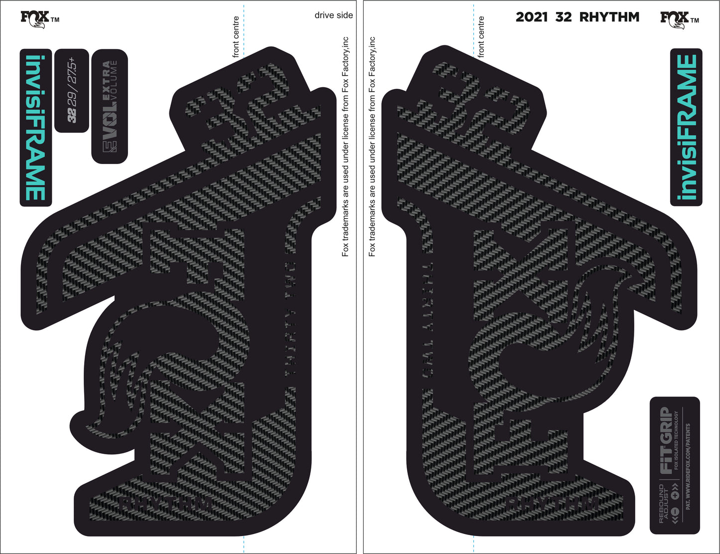 Fox 32 Rhythm 2021 decals