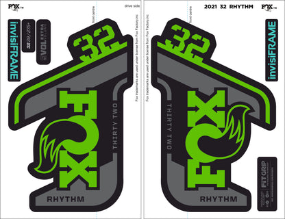 Fox 32 Rhythm 2021 decals