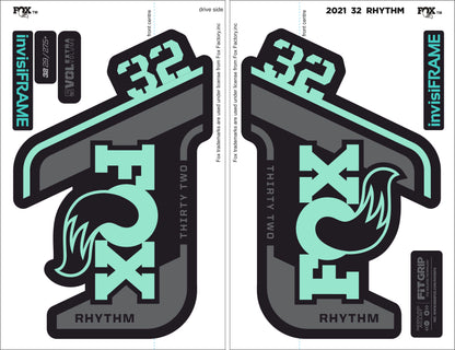Fox 32 Rhythm 2021 decals