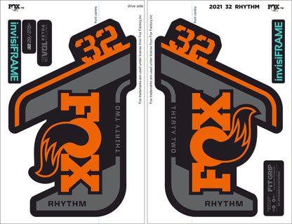 Fox 32 Rhythm 2021 decals