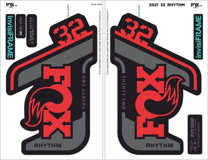 Fox 32 Rhythm 2021 decals