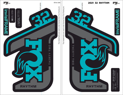Fox 32 Rhythm 2021 decals