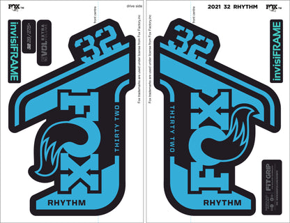 Fox 32 Rhythm 2021 decals