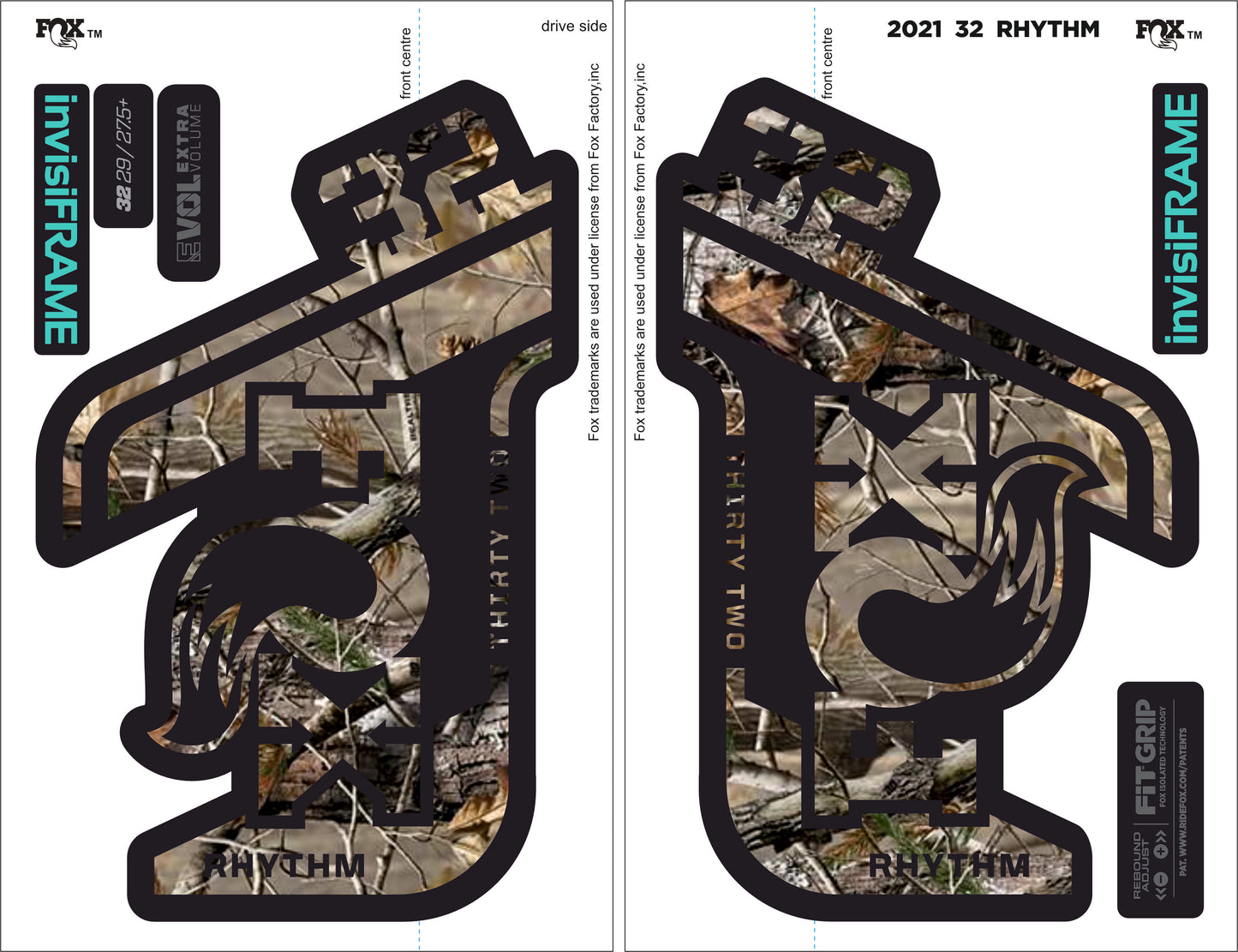 Fox 32 Rhythm 2021 decals