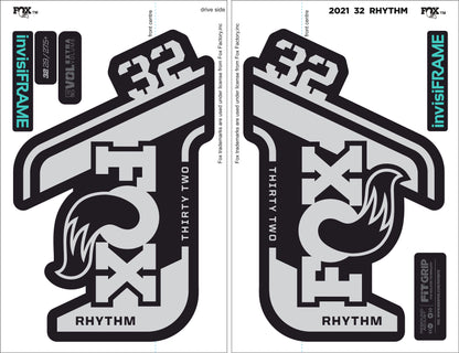 Fox 32 Rhythm 2021 decals