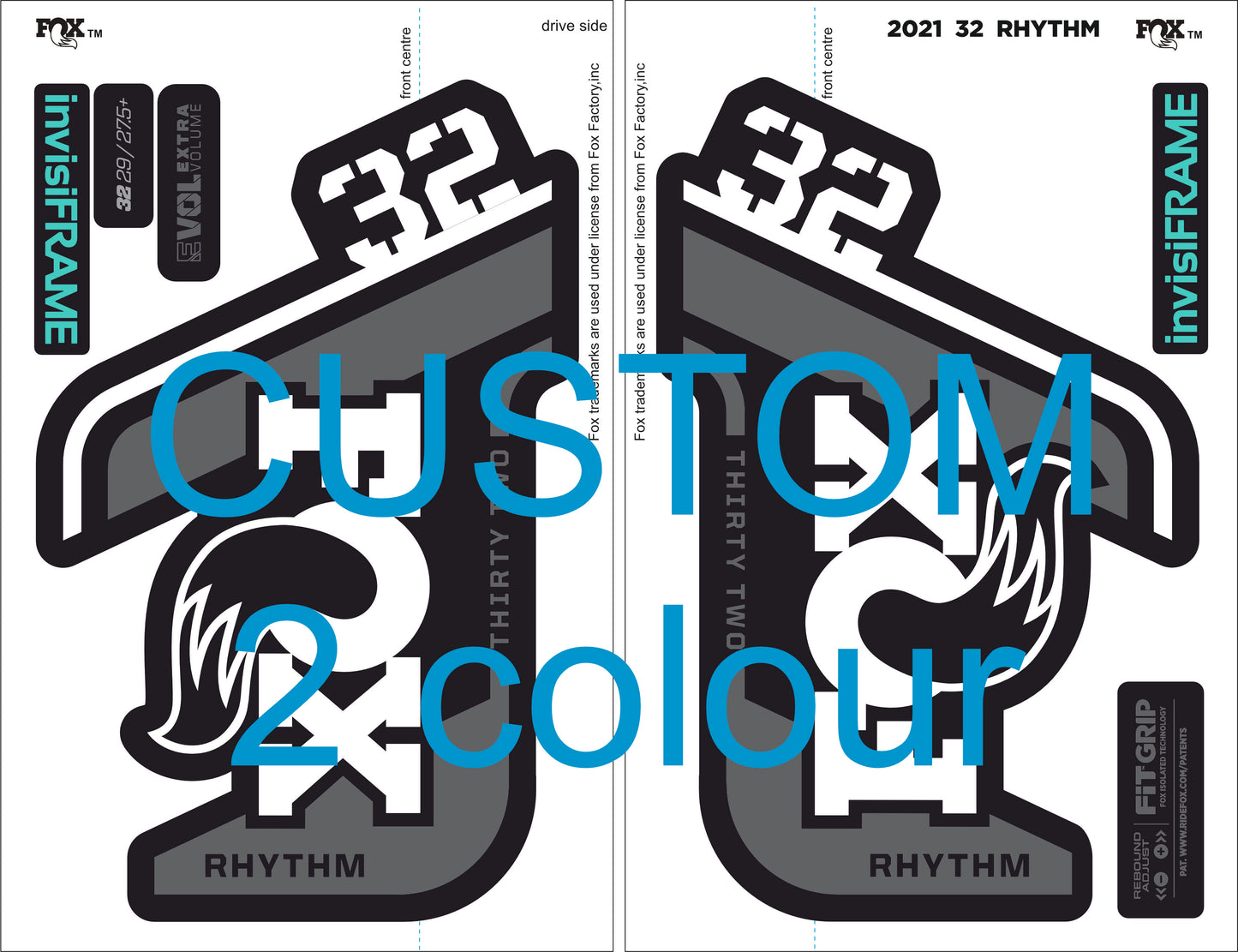 Fox 32 Rhythm 2021 decals