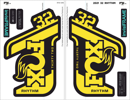 Fox 32 Rhythm 2021 decals