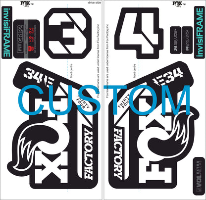 Fox 34 Factory E BIKE 2021 Decals