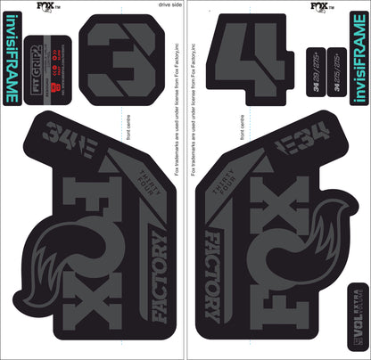 Fox 34 Factory E BIKE 2021 Decals