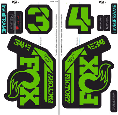 Fox 34 Factory E BIKE 2021 Decals