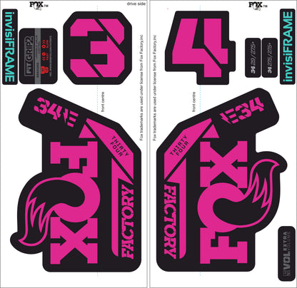 Fox 34 Factory E BIKE 2021 Decals