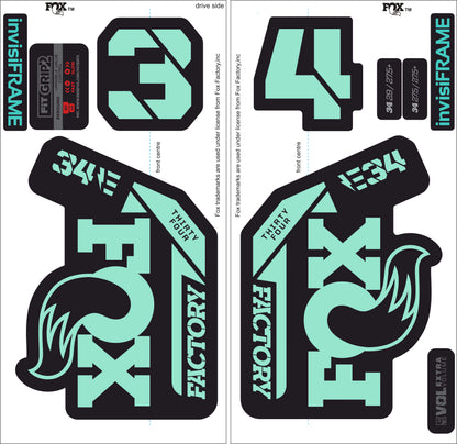 Fox 34 Factory E BIKE 2021 Decals