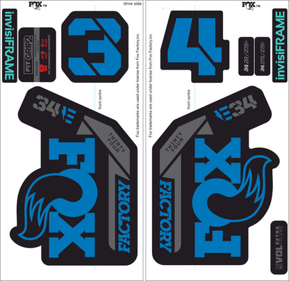 Fox 34 Factory E BIKE 2021 Decals