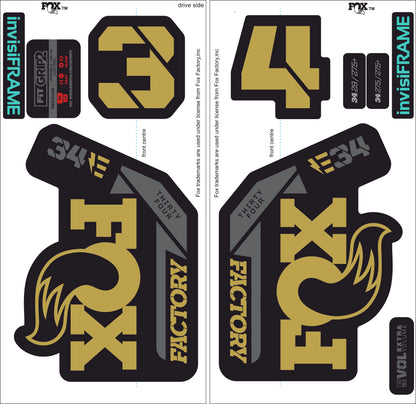 Fox 34 Factory E BIKE 2021 Decals