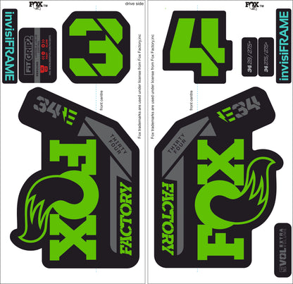 Fox 34 Factory E BIKE 2021 Decals