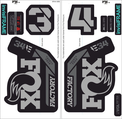 Fox 34 Factory E BIKE 2021 Decals