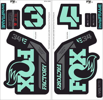 Fox 34 Factory E BIKE 2021 Decals