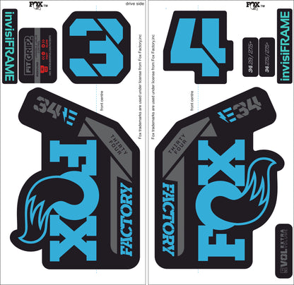 Fox 34 Factory E BIKE 2021 Decals