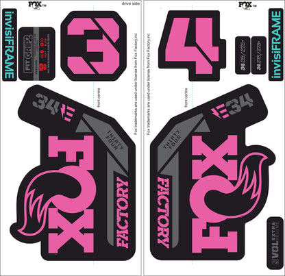 Fox 34 Factory E BIKE 2021 Decals