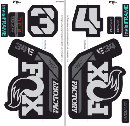 Fox 34 Factory E BIKE 2021 Decals