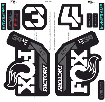 Fox 34 Factory E BIKE 2021 Decals