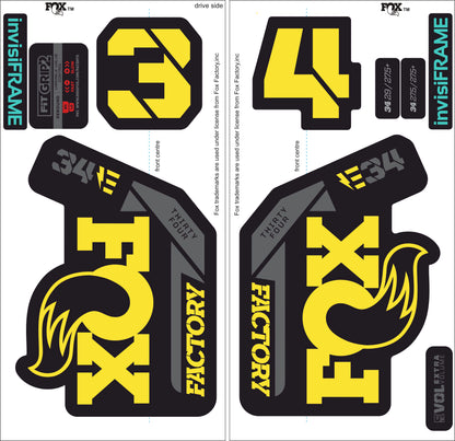 Fox 34 Factory E BIKE 2021 Decals