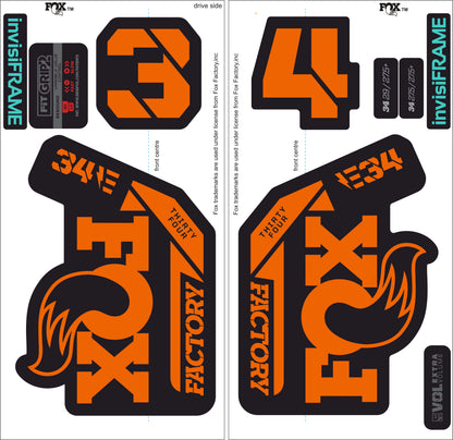 Fox 34 Factory E BIKE 2021 Decals