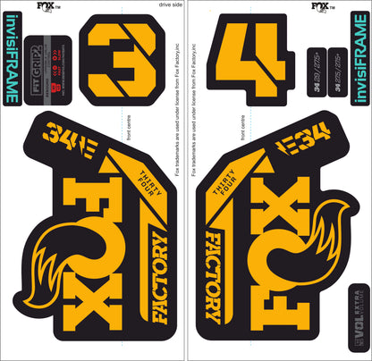 Fox 34 Factory E BIKE 2021 Decals