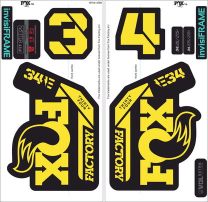 Fox 34 Factory E BIKE 2021 Decals