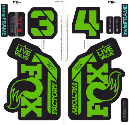 Fox 34 Factory LIVE VALVE 2021 Decals