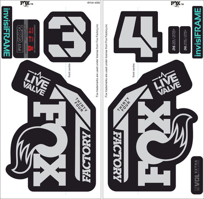 Fox 34 Factory LIVE VALVE 2021 Decals