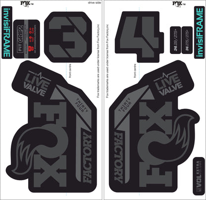 Fox 34 Factory LIVE VALVE 2021 Decals
