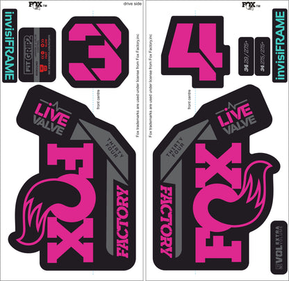 Fox 34 Factory LIVE VALVE 2021 Decals